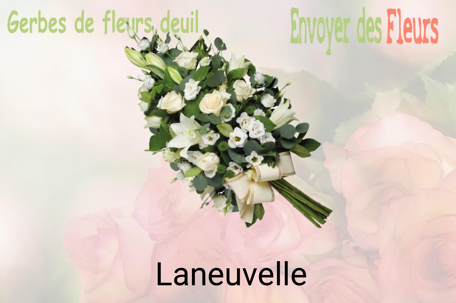 Gerbe de fleurs de deuil livrée à Laneuvelle